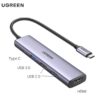 Adapter chuyển đổi Type C 5 in 1 Ugreen 15495