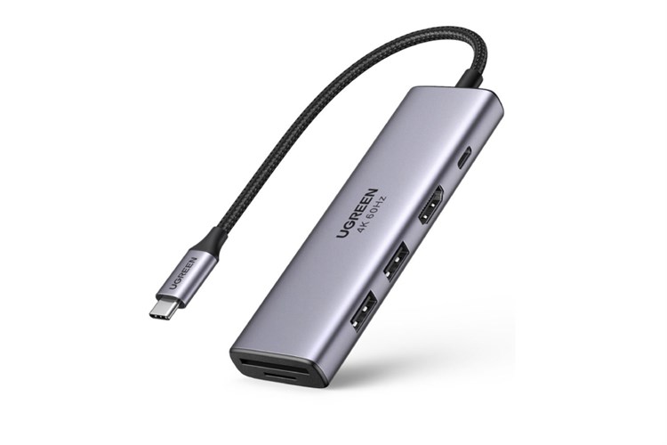 Adapter chuyển đổi USB C 6 in 1 Ugreen 60384 - Hình ảnh 2