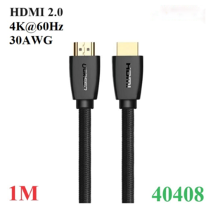 Cáp HDMI 2.0 dài 1m hỗ trợ full HD 4K@60Hz 30AWG chính hãng Ugreen 40408 cao cấp