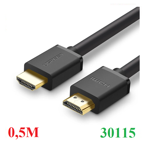 Cáp HDMI 2.0 dài 0,5M hỗ trợ 4K@60Hz 3D/HDR/ARC Ugreen 30115 cao cấp