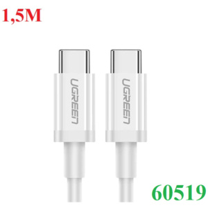 Cáp sạc, dữ liệu USB Type-C to USB Type-C dài 1,5M hỗ trợ PD 60W Ugreen 60519