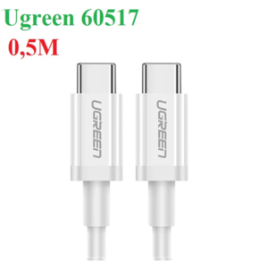 Cáp sạc, dữ liệu USB Type-C to USB Type-C dài 0,5M hỗ trợ PD 60W Ugreen 60517